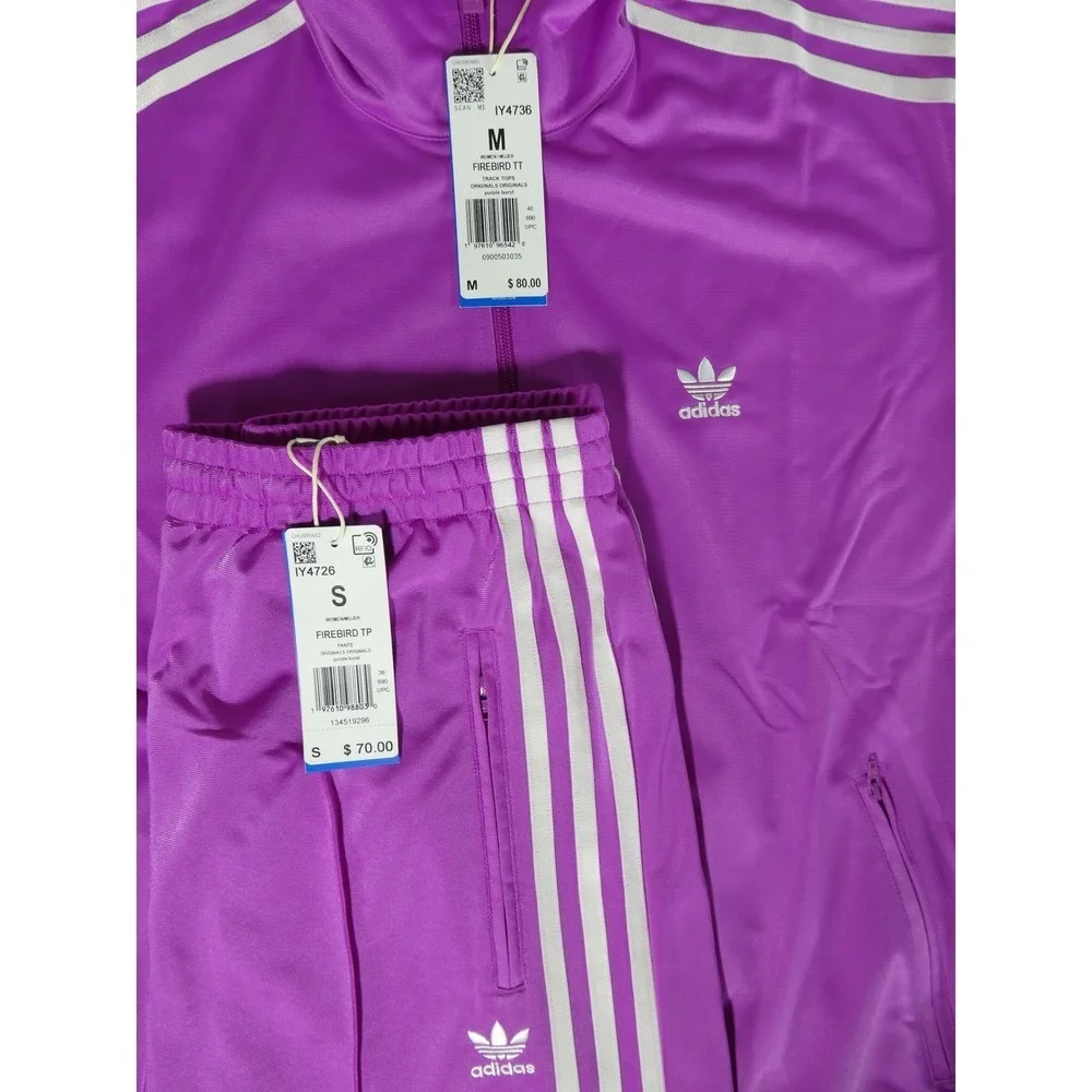 Adidas Women's 2 Piece Track Set Purple Burst J-IY4736/Med P-IY4726/Sm - Picture 13 of 13